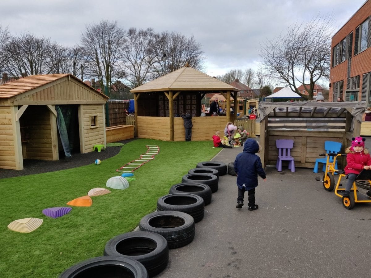 New foundation outdoor activity space opened! Wainwright Primary Academy