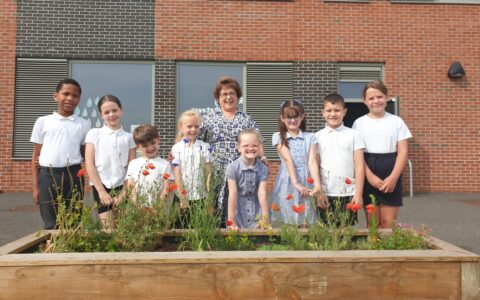 Mrs Bennett with children